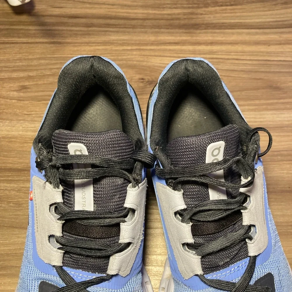 On Cloudstratus Shoes Women Size 9 Blue Running Helion CloudTec Sneakers - Picture 8 of 16